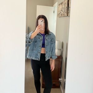 Shein size small oversized denim jacket